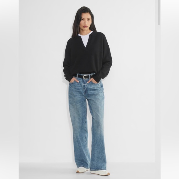 Clara Merino Wool polo sweater (128) - Picture 3 of 3